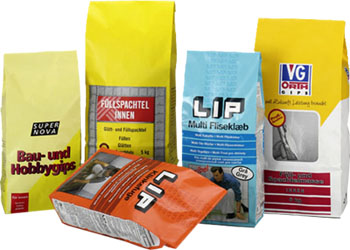 Bodenbeutel Bauindustrie, Tierfutter, Grillkohle Blockbodenbeutel